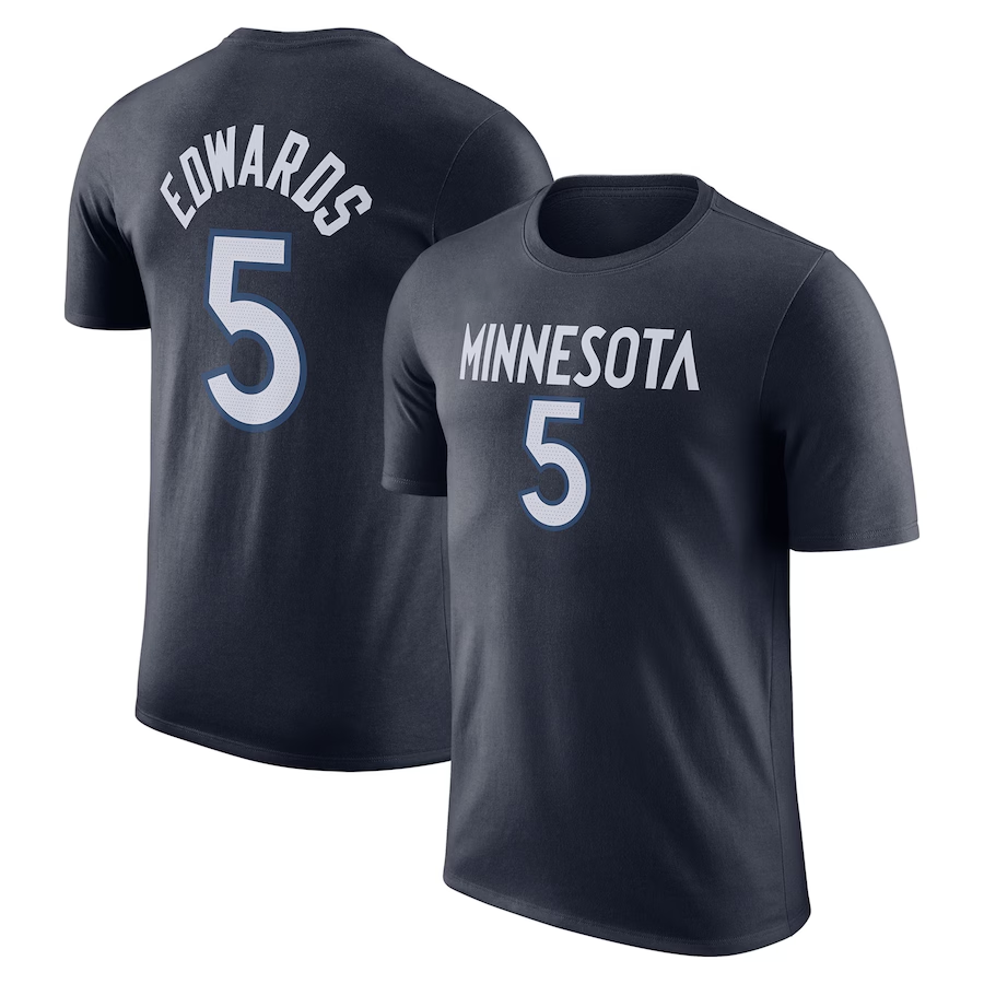 2024 NBA Minnesota Timberwolves 5 Edwards Tshirts